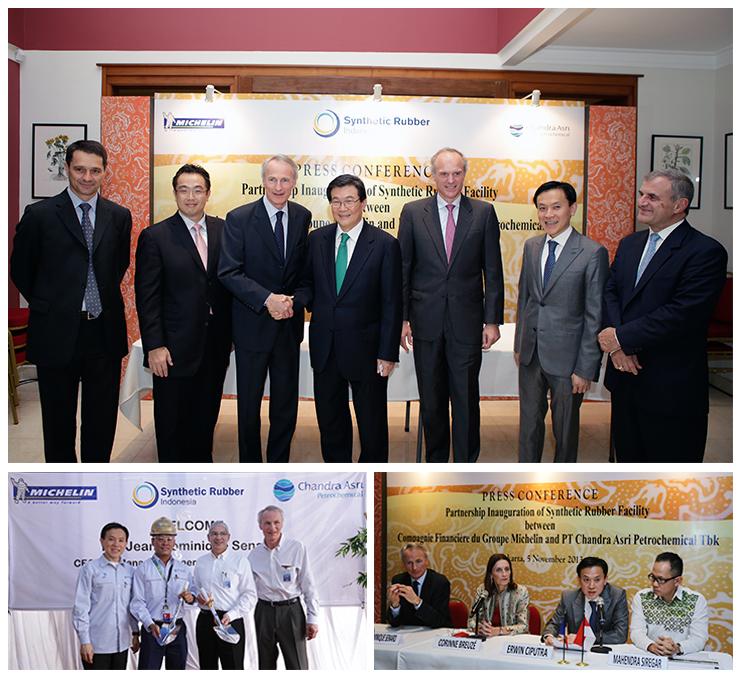 Peresmian Kerjasama Pabrik Karet Sintetis antara Michelin & CAP